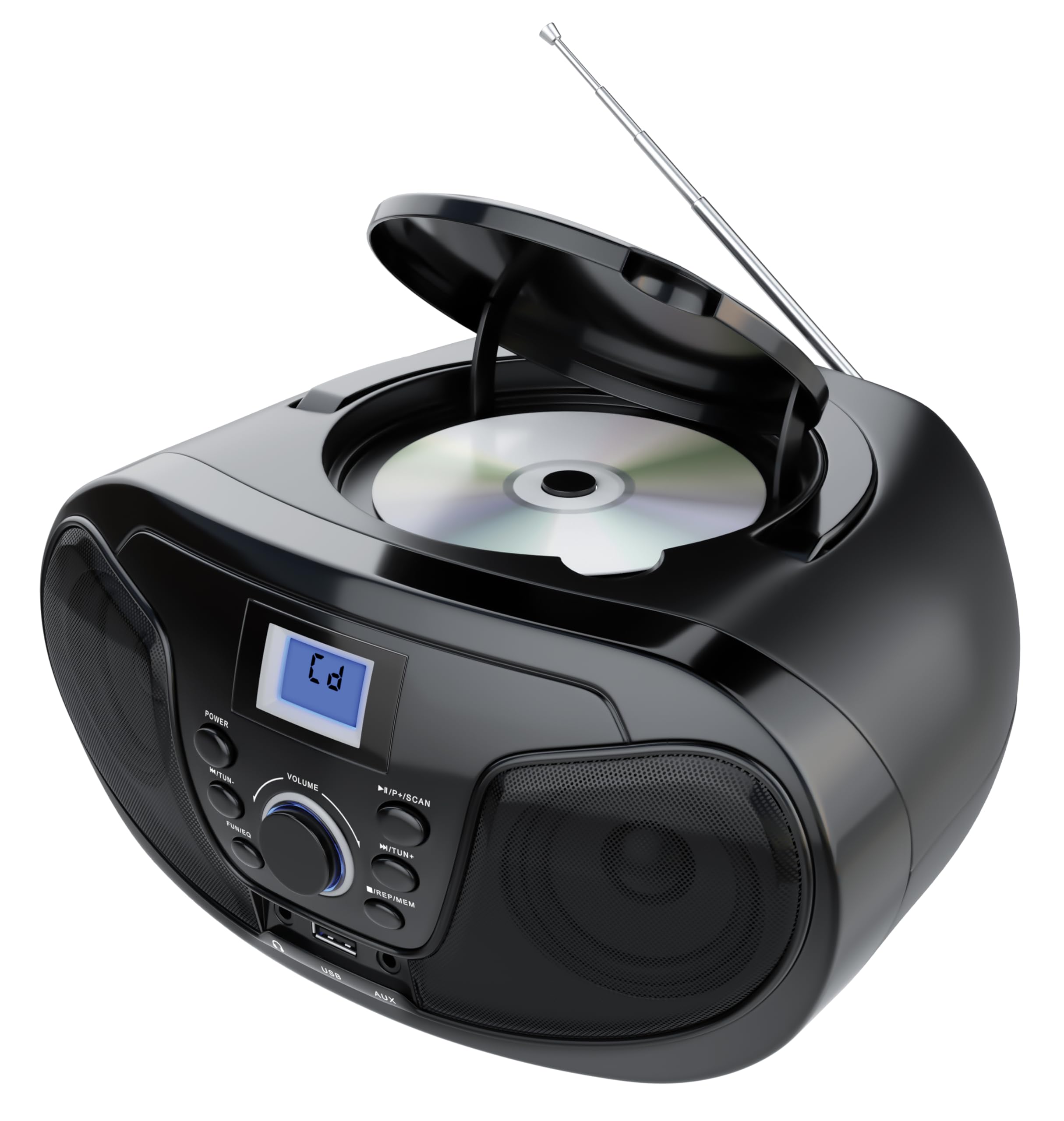 ShoX Classix CD Player, Black : Amazon.co.za: Electronics